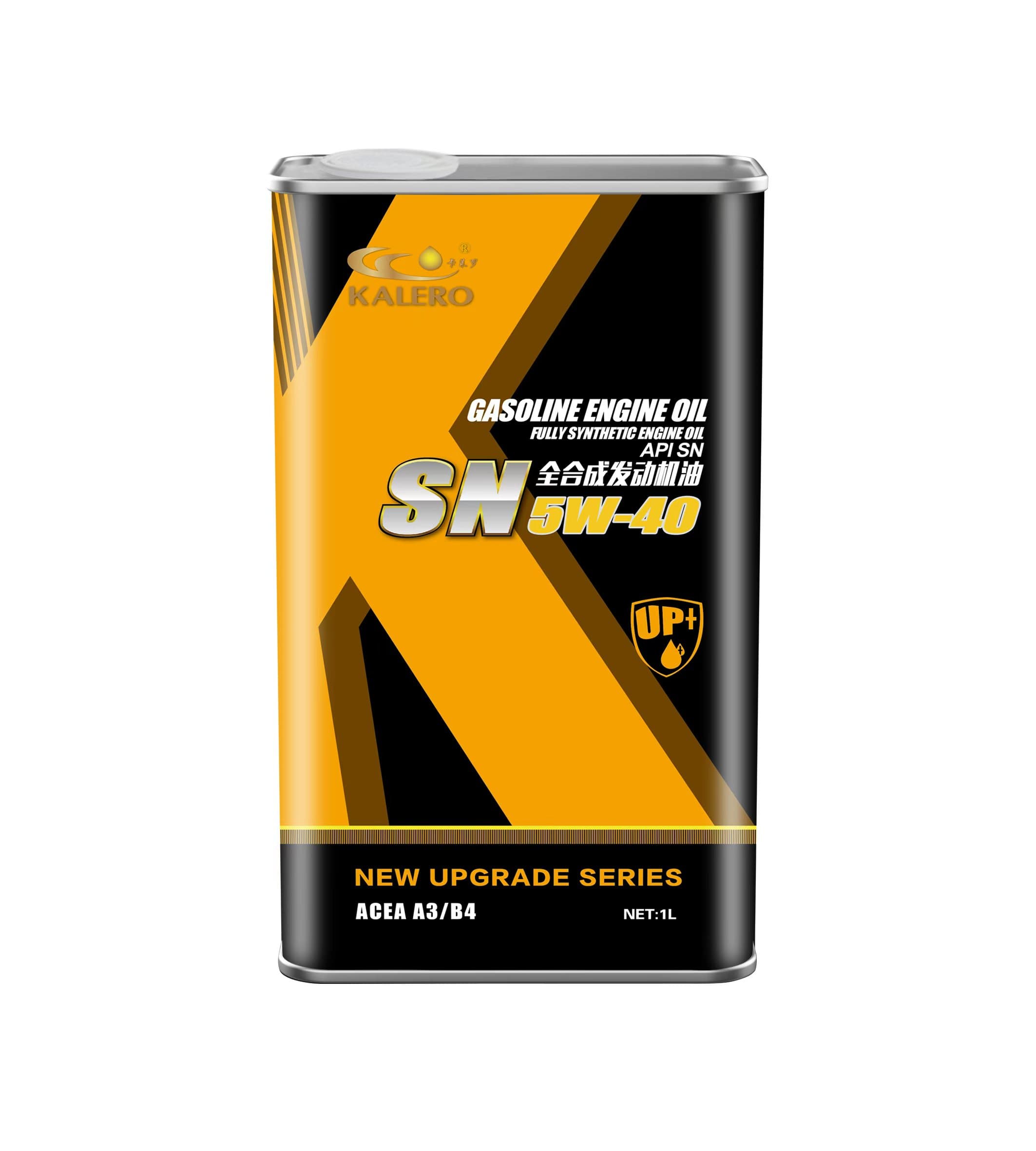 KALERO Tin-Can Gasoline Engine Oil API SN 5W-40 lubricant package
