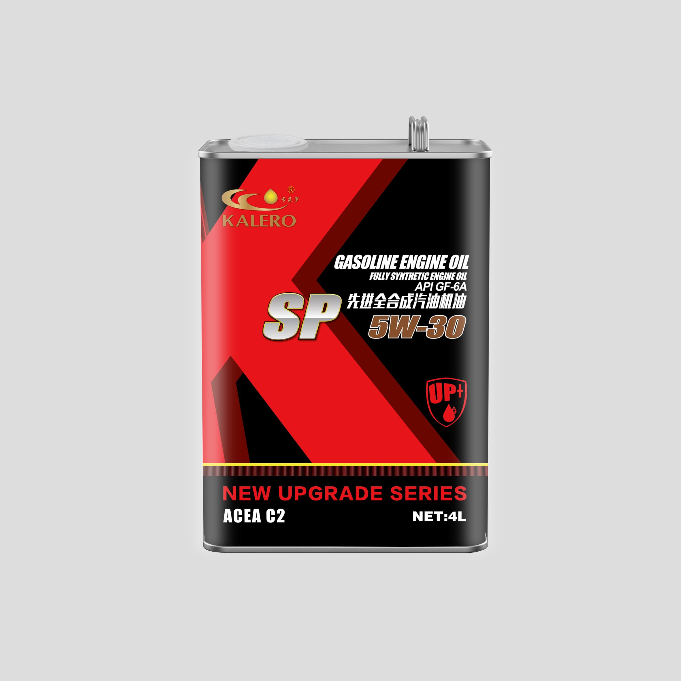 KALERO Tin-Can Gasoline Engine Oil API SP 0W-30 lubricant package