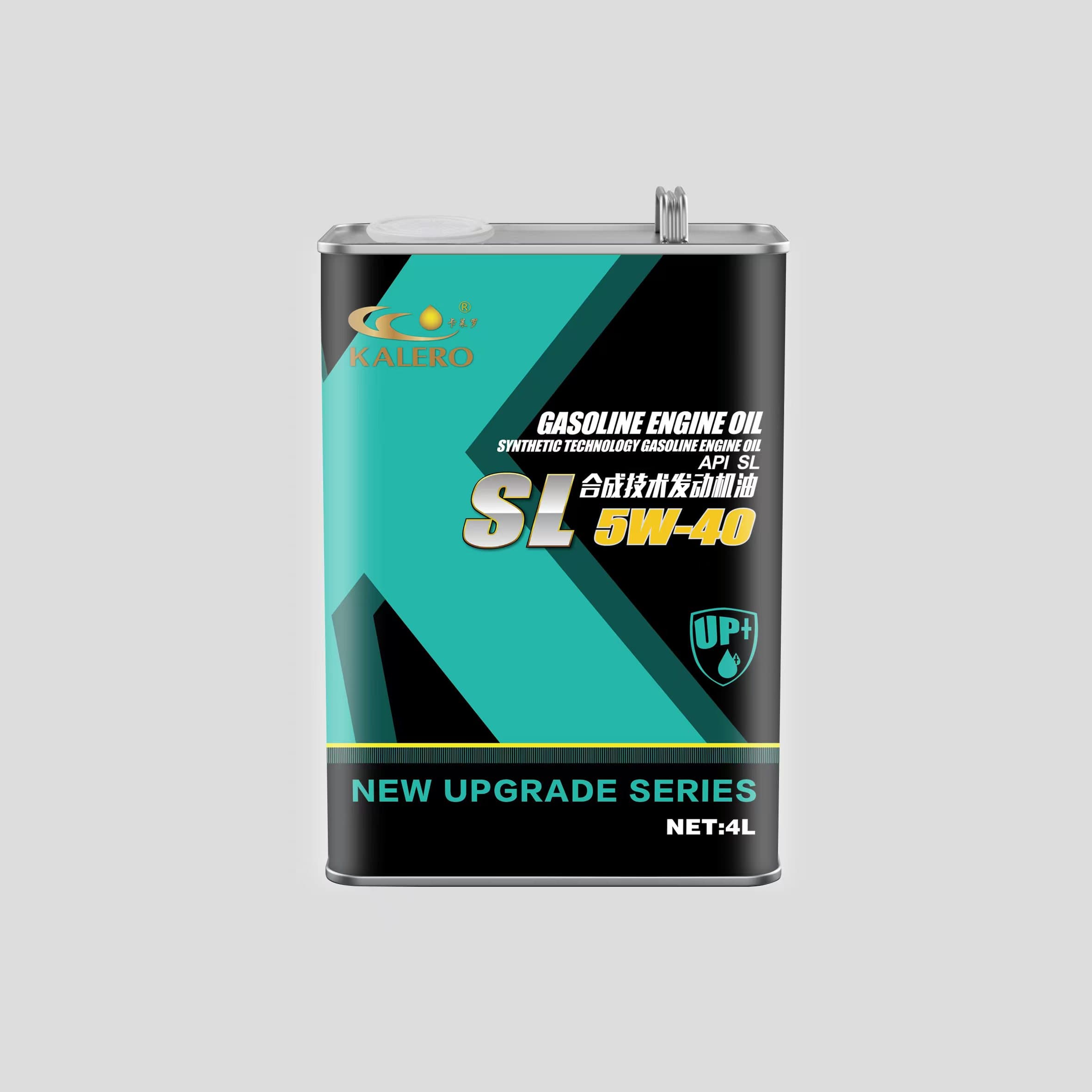 KALERO Tin-Can Gasoline Engine Oil API SL 5W-40 lubricant package