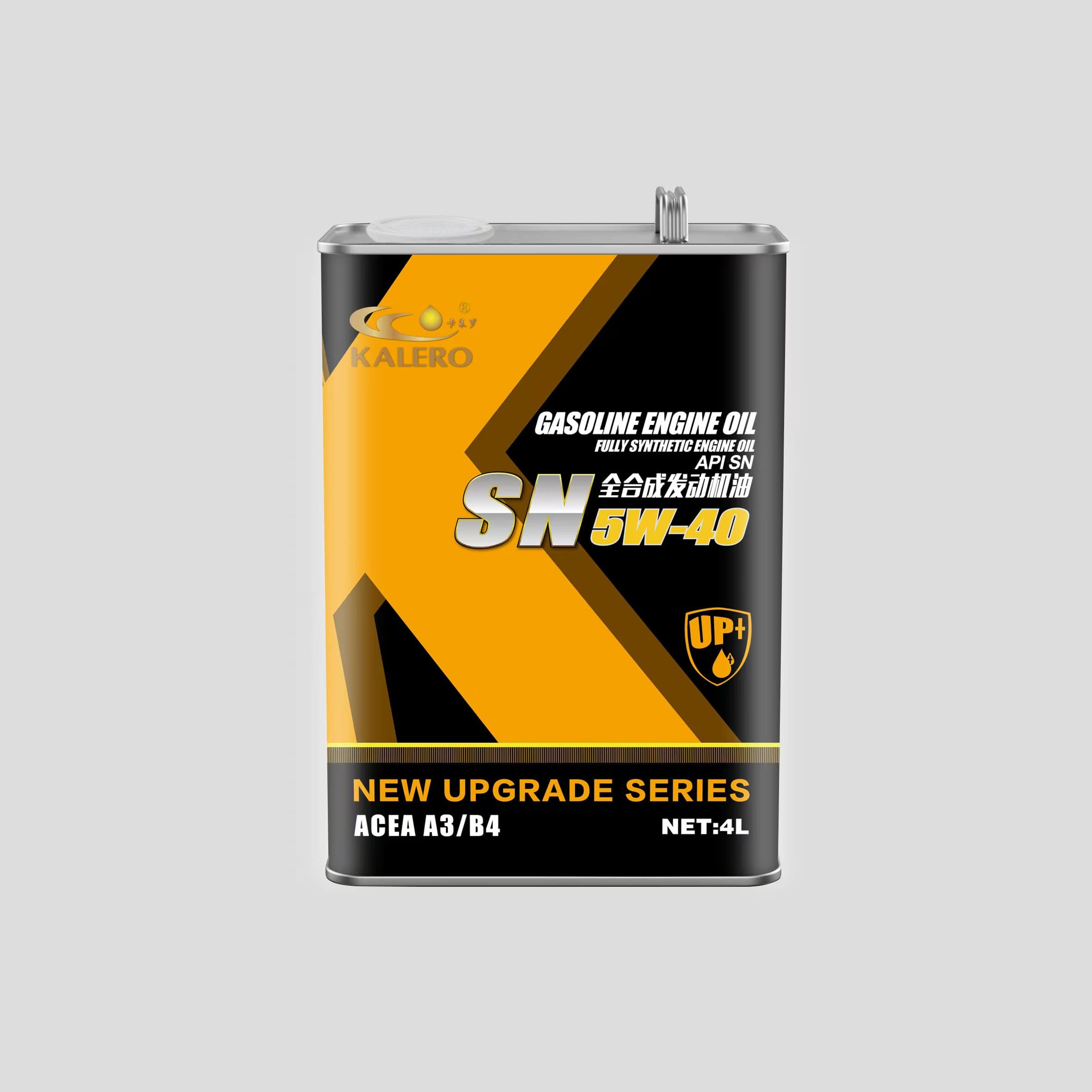 KALERO Tin-Can Gasoline Engine Oil API SN 5W-40 lubricant package